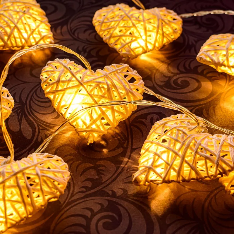 Guirnalda LED corazones